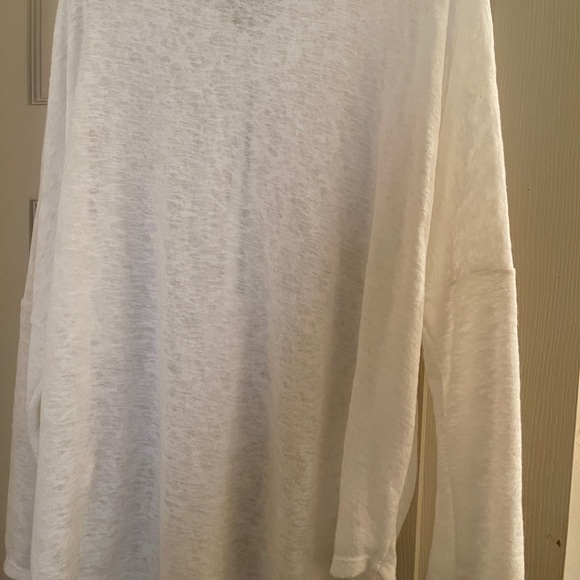 Alfani Zip Cover Up.  Size Large; White. - Picture 4 of 6